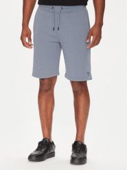 Guess Szorty sportowe Z2YD04 KAIJ1 Niebieski Regular Fit. Niebieskie krótkie spodenki sportowe męskie Guess, m, z aplikacjami, z bawełny. Za 179.99 zł.