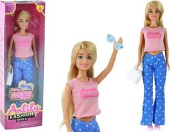 LeanToys Lalka Dla Dzieci Anlily Długie Blond Włosy Torebka Okulary Różowa Bluzka. Czerwone torby i plecaki dziecięce LEANToys. Za 32.08 zł.