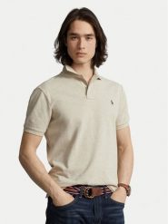 Polo Ralph Lauren Polo 710680784342 Beżowy Regular Fit. Brązowe koszulki polo męskie Polo Ralph Lauren, m, bez wzorów, z bawełny, bez ramiączek. Za 599.99 zł.