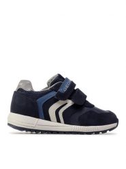 Geox Sneakersy J Alben B. E J049EE 022BC CF44K S Granatowy. Niebieskie buty sportowe chłopięce Geox, bez wzorów, ze skóry, bez zapięcia. Za 159.99 zł.