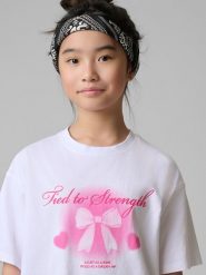 4F T-shirt loose z nadrukiem dziewczęcy - biały 158/164 (12-14 lat). Białe t-shirty i topy dla dziewczynek 4f, bez wzorów, z bawełny, bez ramiączek. Za 49.99 zł.