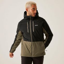 Kurtka turystyczna męska Highton Stretch III wodoodporna ocieplana. Szare kurtki męskie Regatta, m, bez wzorów, sportowe, bez kaptura. W wyprzedaży za 362.75 zł.