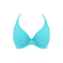 Damski top do kostiumu kąpielowego Freya Jewel cove. Niebieskie topy damskie FREYA ACTIVE, bez wzorów, bez kołnierzyka, bez ramiączek. Za 241.50 zł.