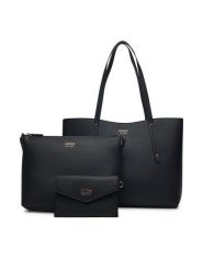 Guess Torebka HWPG96 48230 Czarny. Czarne torebki do ręki damskie Guess, z aplikacjami, ze skóry, bez dodatków. Za 499.99 zł.
