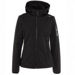 Kurtka softshell damska CMP Wilma Jacket Zip Hood. Zielone kurtki damskie CMP, bez wzorów, z softshellu, bez kaptura. Za 345.99 zł.