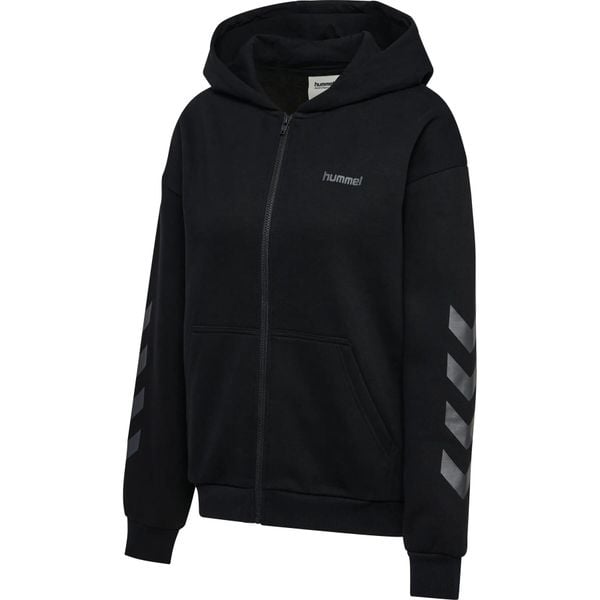 Bluza damska z kapturem Hummel Keeper Chevron. Czarne bluzy damskie Hummel, l, bez wzorów, z bawełny, z kapturem. Za 241.90 zł.