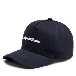 Czapka z daszkiem Jack & Jones. Niebieskie czapki i kapelusze męskie Jack & Jones, bez wzorów. Za 59.99 zł.