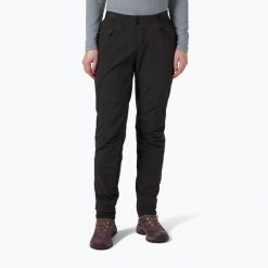 Spodnie softshell damskie Helly Hansen Rask Light Softshell. Czarne spodnie sportowe damskie Helly Hansen, bez wzorów, z softshellu, trekkingowe. Za 638.00 zł.