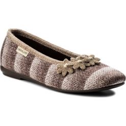 Kapcie GRÜNLAND - Daie PA0983-B5 Beige. Brązowe kapcie damskie Grünland, z materiału. Za 129.00 zł.