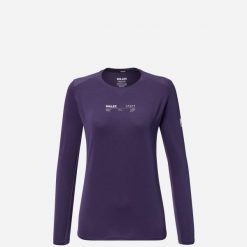 Koszulka damska z długim rękawem Millet Intense Ts Ls W Active Fit. Fioletowe t-shirty damskie Millet, xl, bez wzorów, z materiału, bez kołnierzyka. Za 199.00 zł.