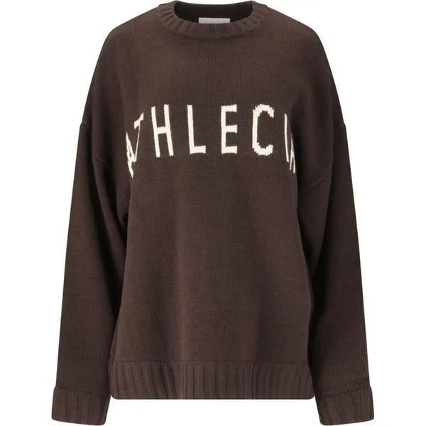Damski sweter z okrągłym dekoltem Athlecia Lyda. Brązowe swetry damskie Athlecia, l, bez wzorów, z materiału, biznesowe, bez kołnierzyka, bez ramiączek, bez kaptura. Za 280.50 zł.