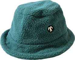 DucKsday Polarowa czapka Sherpa dla dziecka Ducksday, Dark Green, rozmiar S, 0-5 lat. Zielone czapki dla dzieci DucKsday, bez wzorów, z polaru. Za 81.75 zł.