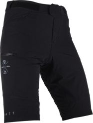 Spodenki rowerowe (+spodenki kolarskie z pampersem w zestawie) LEATT Shorts. Czarne szorty męskie LEATT, s, bez wzorów, z tkaniny. Za 359.20 zł.