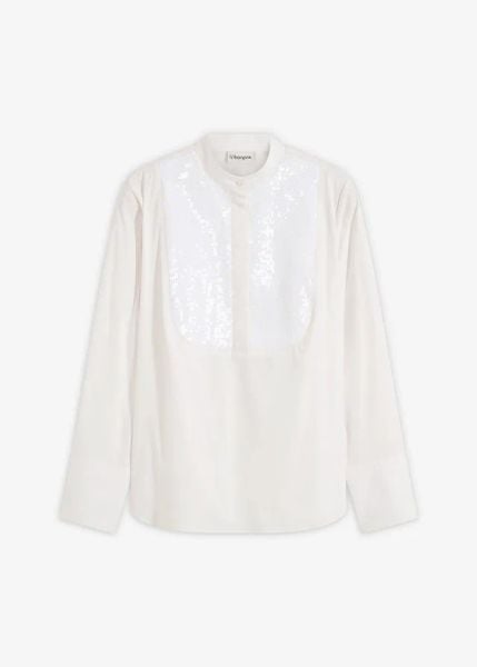 Tunika z cekinami. Czarne tuniki damskie bonprix, z aplikacjami, eleganckie, bez kołnierzyka, bez ramiączek. Za 119.99 zł.