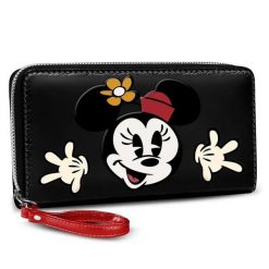 Portfel damski Karactermania Minnie. Czarne portfele damskie Disney, bez wzorów, z materiału. Za 97.60 zł.