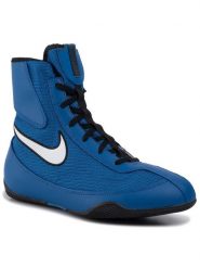 Nike Buty bokserskie Machomai 321819 410 Niebieski. Niebieskie buty sportowe męskie Nike, z materiału, bez zapięcia. Za 319.99 zł.