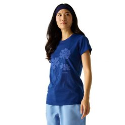 Koszulka Damska Escade Z Kwiatowym Wzorem. Niebieskie t-shirty damskie Regatta, l, bez wzorów, z dżerseju, bez kołnierzyka. Za 240.99 zł.