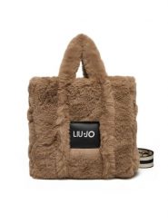 Liu Jo Torebka M Tote TF5270 E0374 Beżowy. Brązowe torebki do ręki damskie Liu Jo, bez wzorów, z materiału, bez dodatków. Za 399.99 zł.
