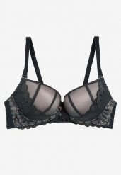 Zielono-Różowy Koronkowy Biustonosz Push Up Bliffa. Zielone biustonosze Renee, bez wzorów, z koronki. Za 34.99 zł.