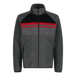 Polarowy sweter z zamkiem CMP. Szare kardigany męskie CMP, m, bez wzorów, z polaru. Za 435.50 zł.
