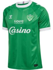 Koszulka domowa ASSE 2026/27. Czerwone koszulki sportowe damskie Hummel, s, bez wzorów, z materiału, bez kołnierzyka, bez ramiączek, na fitness i siłownię. Za 419.50 zł.