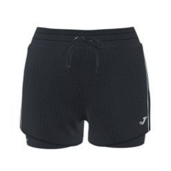 Szorty damskie Joma R-night. Czarne szorty sportowe damskie Joma, bez wzorów, z materiału, sportowe, do biegania. W wyprzedaży za 220.40 zł.