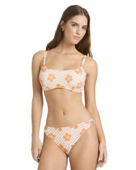 Stanik bikini z fiszbinami dla Kobiety MINI HULA Brązowy. Brązowe bikini damskie Roxy, xs, bez wzorów. Za 249.99 zł.