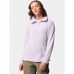 Bluza polarowa damska Columbia Glacial IV 1/2 Zip. Fioletowe bluzy damskie Columbia, bez wzorów, z polaru, bez kaptura, trekkingowe. Za 139.69 zł.