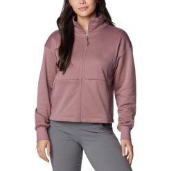 Damska bluza polarowa Columbia Boundless Trek Tech z pełnym zamkiem błyskawiczny. Fioletowe bluzy sportowe damskie Columbia, s, bez wzorów, z polaru, bez kaptura, narciarskie. W wyprzedaży za 313.00 zł.