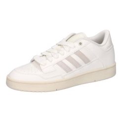 Buty Kobieta Adidas Rapid Court Low biały. Białe obuwie sportowe damskie Adidas, bez wzorów, trekkingowe. Za 259.99 zł.