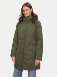 Tommy Hilfiger Parka WW0WW43121 Khaki Regular Fit. Brązowe kurtki damskie Tommy Hilfiger, m, bez wzorów, z bawełny, bez kaptura. Za 1,399.00 zł.