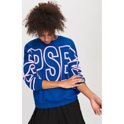 Bluza z nadrukiem - Niebieski. Bluzy damskie marki Reserved. W wyprzedaży za 59.99 zł.