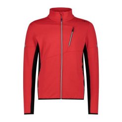 Polar CMP. Czerwone bluzy męskie CMP, na zimę, bez wzorów, z polaru, bez kaptura. Za 403.50 zł.