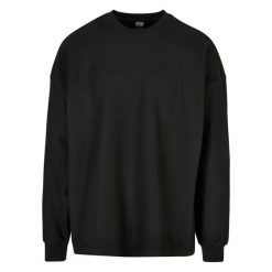 Bluza Urban Classics Rib Terry Boxy Crew. Czarne bluzy męskie Urban Classics, m, bez wzorów, z bawełny, bez kaptura. Za 148.45 zł.
