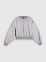 4F Bluza dresowa loose bez kaptura damska - szara S. Szare bluzy damskie 4f, s, bez wzorów, z dresówki, klasyczne, bez kołnierzyka, bez ramiączek, bez kaptura. Za 169.99 zł.