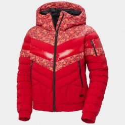 Damska kurtka narciarska Helly Hansen Imperial. Czerwone kurtki snowboardowe damskie Helly Hansen, l, bez wzorów, z materiału, krótkie, bez kaptura, narciarskie. Za 1,117.00 zł.