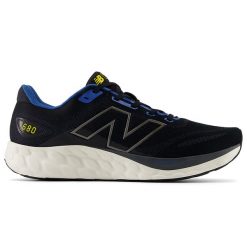 Buty męskie New Balance Fresh Foam 680 v8 M680LH8 – czarne. Czarne buty sportowe męskie New Balance, z gumy, bez zapięcia, do biegania. Za 249.99 zł.
