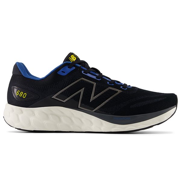Buty męskie New Balance Fresh Foam 680 v8 M680LH8 – czarne. Czarne buty sportowe męskie New Balance, z gumy, bez zapięcia, do biegania. Za 249.99 zł.