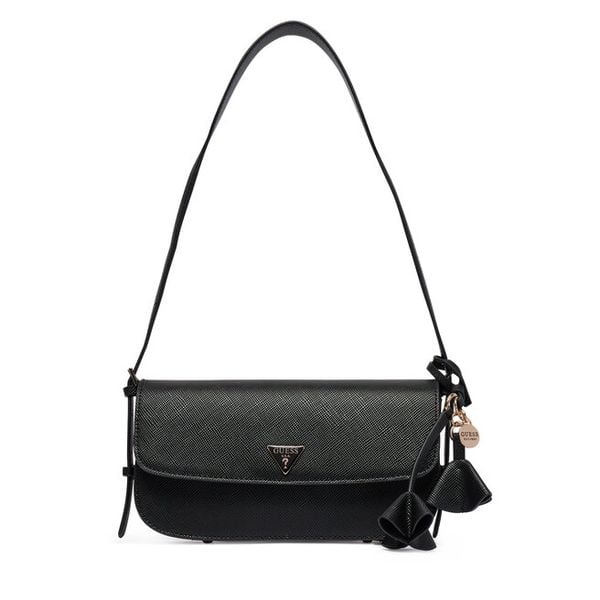 Torebka Guess. Czarne torebki do ręki damskie Guess, z aplikacjami, klasyczne, bez dodatków. Za 544.99 zł.