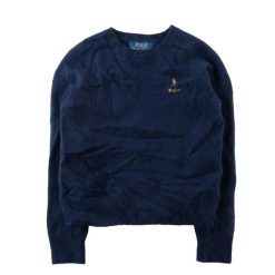 Second life - Sweter Chłopięcy Pony Polo haftowany - Stan bardzo dobry. Niebieskie swetry dla chłopców Ralph Lauren, bez wzorów, z materiału, bez kołnierzyka, bez kaptura. Za 207.36 zł.