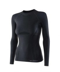 Koszulka wełniana z długim rękawem damska Brubeck ACTIVE WOOL. Czarne t-shirty damskie Brubeck, xl, bez wzorów, z poliamidu, bez kołnierzyka. Za 225.00 zł.