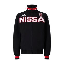 Veste OGC Nice Eroi. Czarne kurtki męskie Kappa, bez wzorów, do piłki nożnej. Za 583.00 zł.