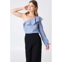Rut&Circle Bluzka z falbanką na jedno ramię - Multicolor. Bluzki damskie marki Rut&Circle. Za 60.95 zł.
