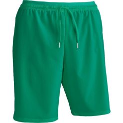 Spodenki piłkarskie dla dorosłych Kipsta F500 zielone. Zielone krótkie spodenki sportowe męskie KIPSTA, l, bez wzorów, z elastanu, do biegania. Za 29.99 zł.
