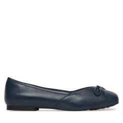 Baleriny Caprice. Niebieskie baleriny damskie Caprice, bez wzorów, bez obcasa. Za 339.99 zł.