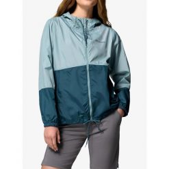 Kurtka przeciwwiatrowa damska Columbia Flash Forward II Windbreaker. Niebieskie kurtki damskie Columbia, bez wzorów, bez kaptura. Za 208.99 zł.