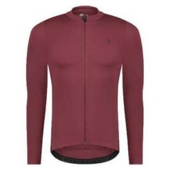 Dżersej z długim rękawem BBB Cycling Essence. Czerwone bluzy męskie BBB CYCLING, bez wzorów, z dżerseju, bez kaptura. Za 495.00 zł.