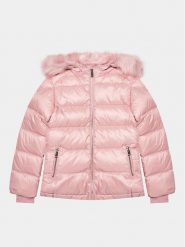 Guess Kurtka zimowa J3BL12 WB080 Różowy Regular Fit. Czerwone buty zimowe dziewczęce Guess, na zimę, z aplikacjami, z syntetyku, bez kaptura. Za 569.99 zł.