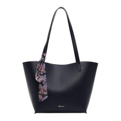 Tamaris Torebka Shopper TAS Margarethe Torby na zakupy 1 ct Czarny Damski. Czarne torby na ramię damskie Tamaris, bez wzorów, z poliesteru, eleganckie, duże, bez dodatków. Za 262.99 zł.