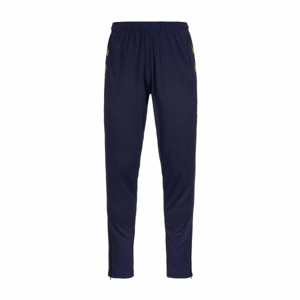 Spodnie dresowe Kappa Gaston. Niebieskie spodnie sportowe męskie Kappa, m, bez wzorów, z dresówki. Za 231.50 zł.